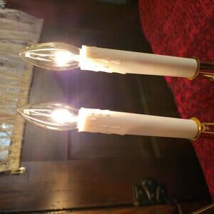 Set of 2 Electric Candle Lamps